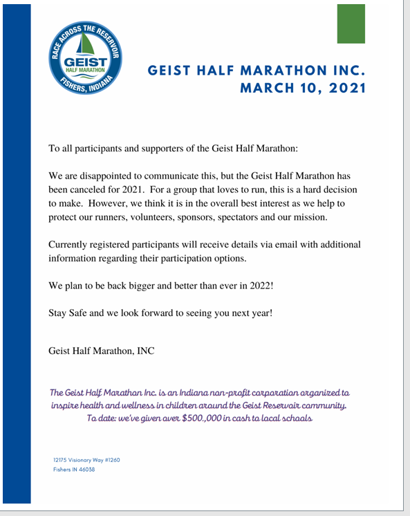 Geist Half Marathon