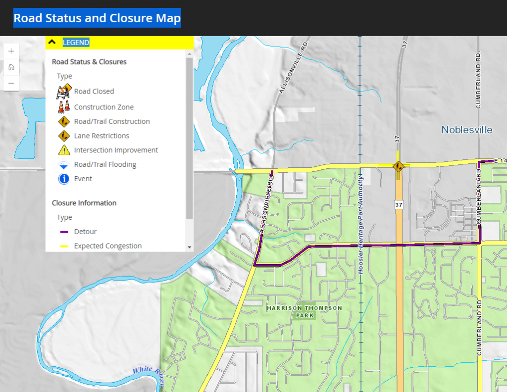 Fishers Road Closures