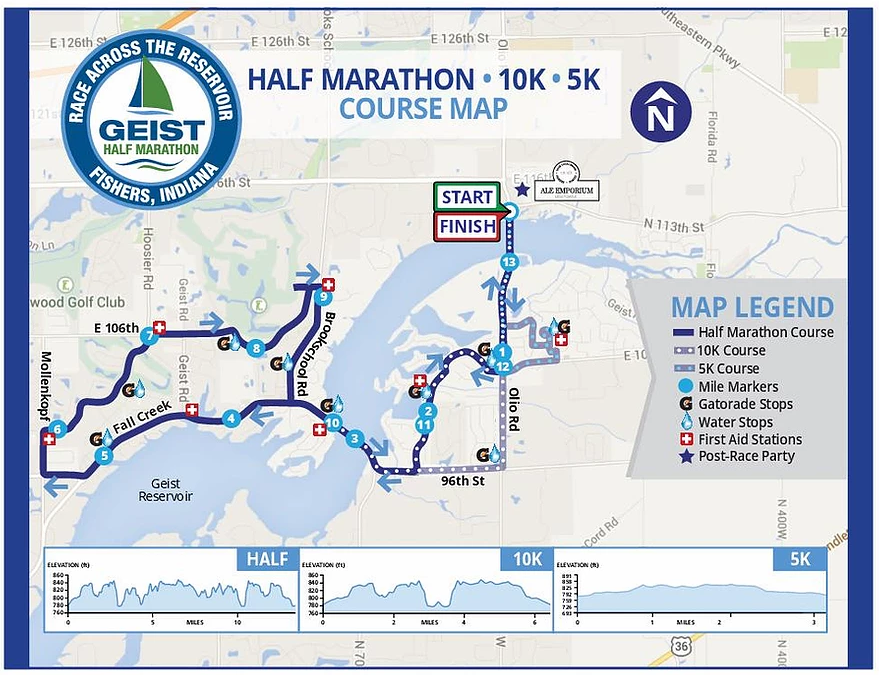 Geist Marathon Course Map